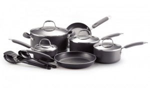 Farberware 13-Piece Cookware Set with Utensils, Saucepans, Stockpot, and Skillets