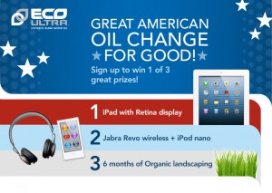 Eco Ultra Oil “CHANGE FOR GOOD” Sweepstakes