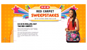 H-E-B Red Carpet Sweepstakes & Instant Win Game