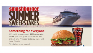 Smashburger Summer Sweepstakes & Instant Win Game