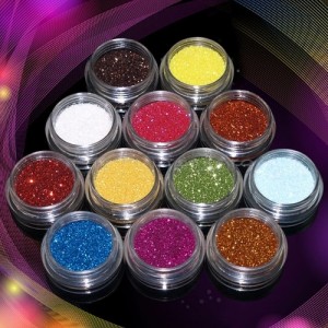 12 Color Nail Crafts Art Glitter Powder Dust AS LOW AS $1.00