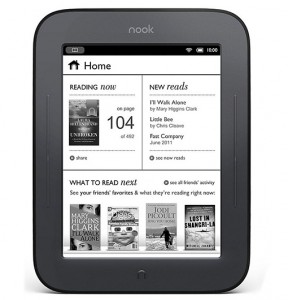 Barnes & Noble Nook Simple Touch E-Reader with E Ink Display, Wi-Fi, & Access to Over 3 Million Books
