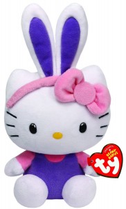 Ty Beanie Babies Hello Kitty with Purple Ears Plush