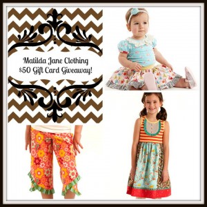 Matilda Jane Clothing $50 Gift Card Giveaway ends 4/4