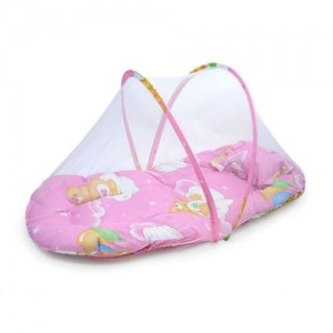 Portable Folding Kid Infant Travel Bed Crib Canopy Mosquito Net Tent With Pillow