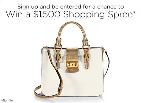 Saks Fifth Avenue $1,500 Shopping Spree Sweepstakes