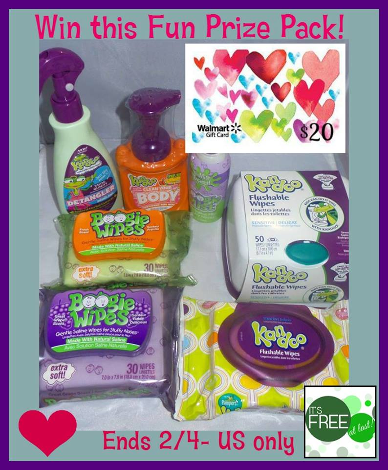 Boogie & Kandoo Wipes Prize Pack AND $20 Walmart Gift Card Giveaway