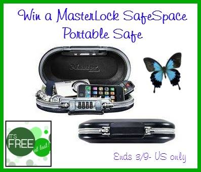 MasterLock SafeSpace Portable Safe Giveaway